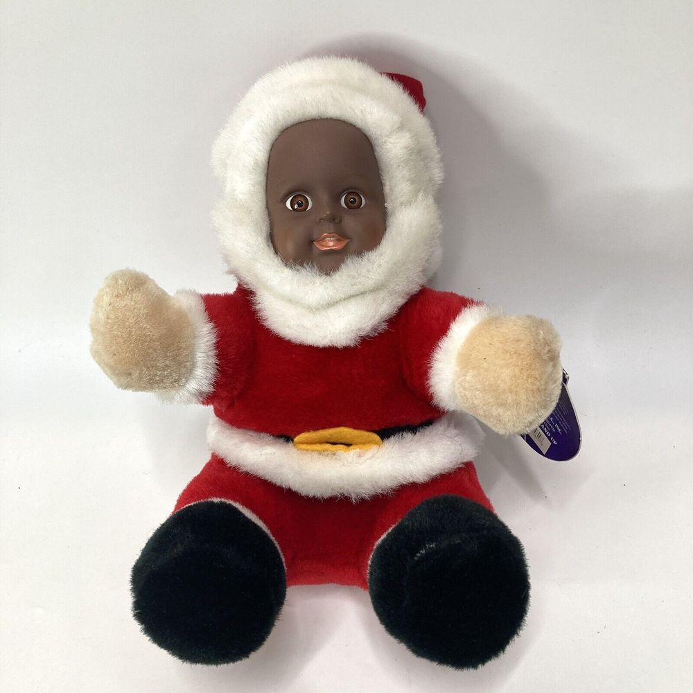 Vintage Christmas Santa Plush Kellytoy Baby‎ Dolls Special Creations Vinyl Face